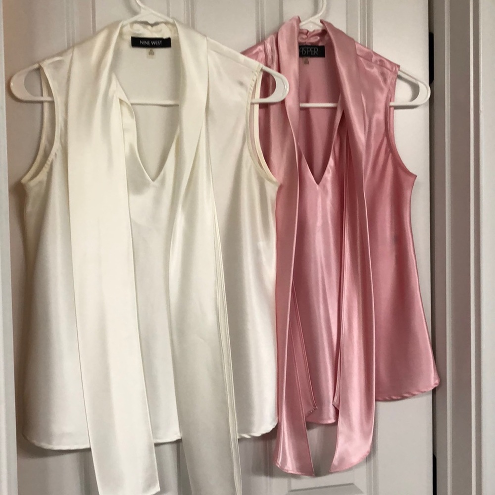 Nine West ( white) and Kasper(pink) shells